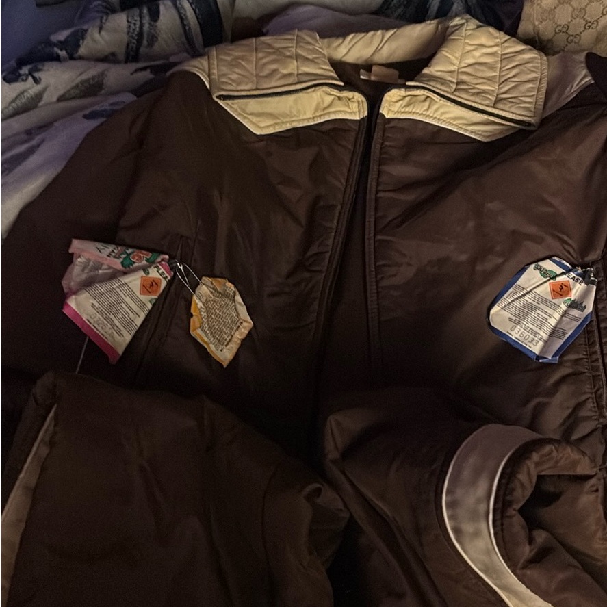 Robbe & Berking Dark Brown Ski Jacket With Cream Accents